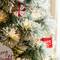 9ft. Pre-Lit Flocked Pine Pencil Artificial Christmas Tree, Warm White LED Lights
